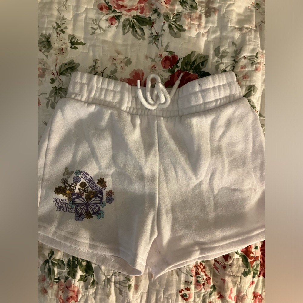 stella tweed sweat shorts leisure activewear cute design xxs